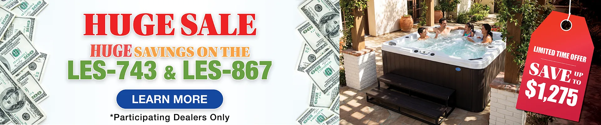 Calspas hot tub being used in a family setting - Kingman