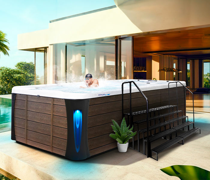 Calspas hot tub being used in a family setting - Kingman